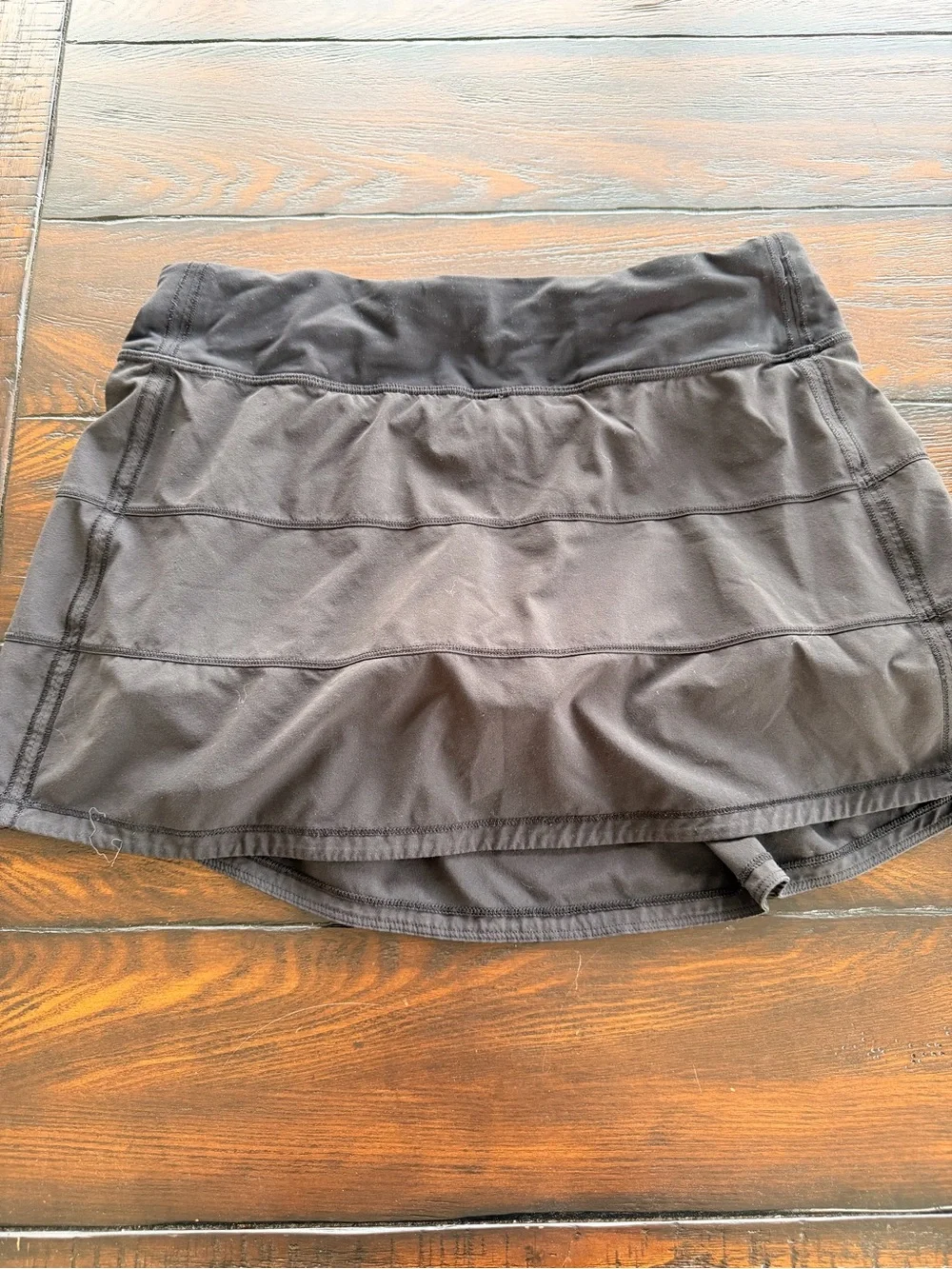 Lululemon Pace Rival Black Athletic Skort with Built-In Shorts